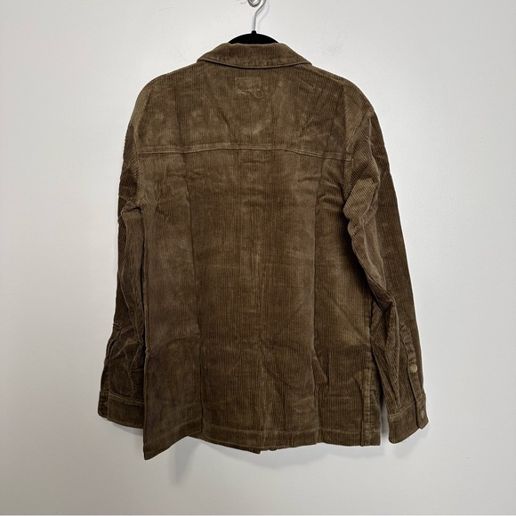 Marine Layer Jemma Overshirt Military Olive Shacket Shirt XS Hemp Organic Cotton - Picture 8 of 9